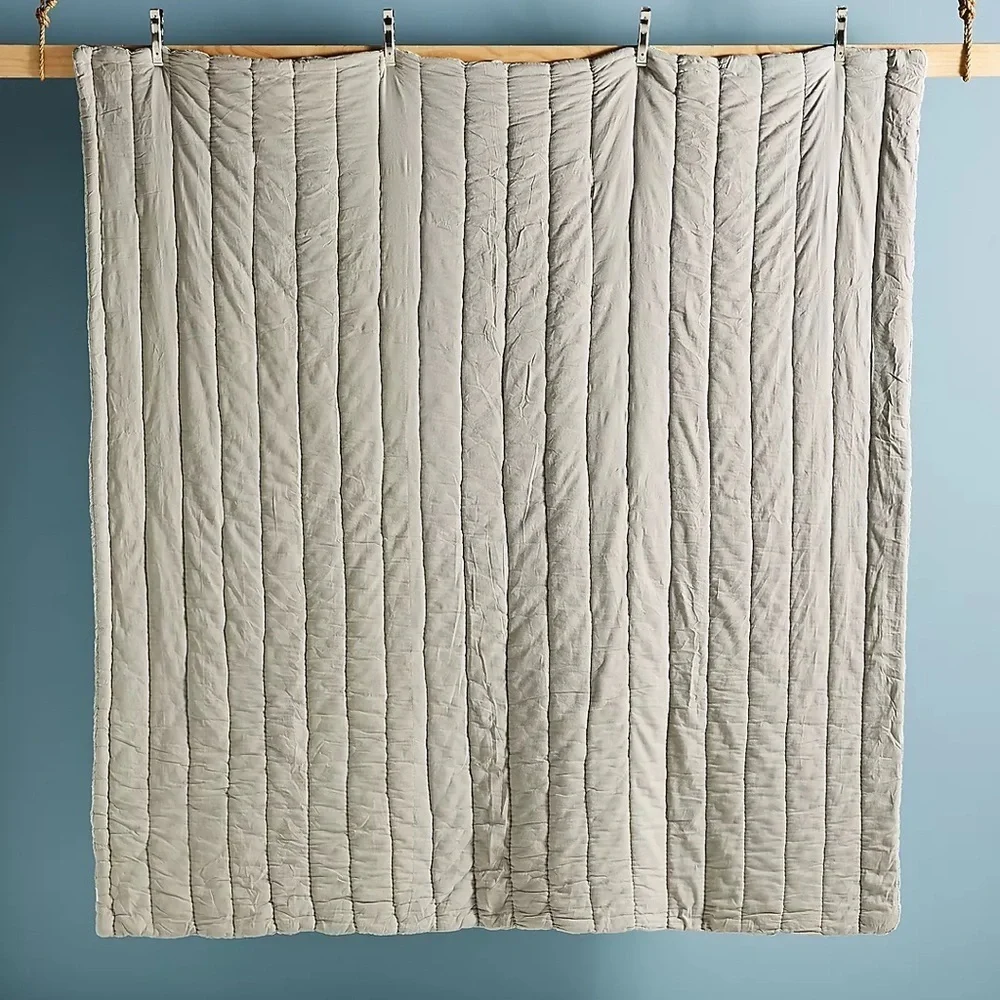 Anthropologie Ruched Voile Vienna Quilt Size Full NWT